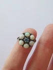Vintage Sterling Silver Opal Ring, Size M R21MY