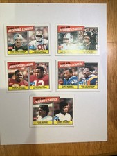 5 Card Set. 1987 Topps Football League Leaders