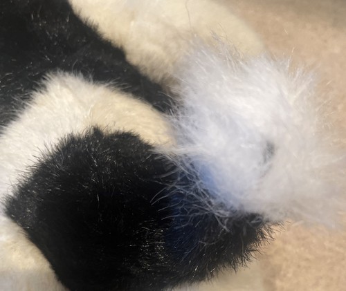 NWT VGT Boyds Cow Plush White Black Stuffed Animal Jointed Weighted - Picture 4 of 8