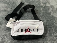 Nike Air Jordan Jam Crossbody Bag White Black Jumpman Fanny Pack
