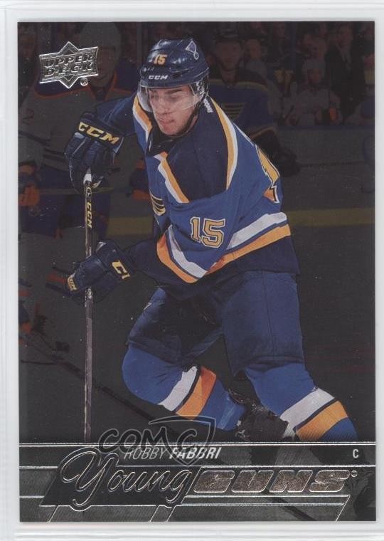 2015-16 Upper Deck Young Guns Silver Foil Board Robby Fabbri #229 Rookie RC y1g