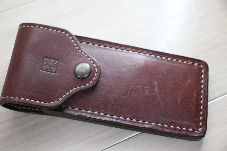 AL MAR #3003C SERE Passport Attack Folding Knife Japan w/Leather Case D62 - Image 4 of 4