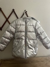 Member's Mark Silver Hooded Lined Puffer Jacket Zip Closure Unisex Kids 5