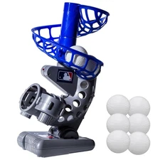 Electronic Baseball Pitching Machine Height Adjustable with 6 Plastic Baseballs