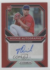 2021 Panini Prizm Rookie Auto Red Prizm 7/99 Johan Oviedo #RA-JOV Auto 0n6n