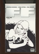 (2011) FF #1: LAURA GUZZO SIGNED/REMARKED SKETCH COVER! LIMITED TO 299! (9.2 OB)