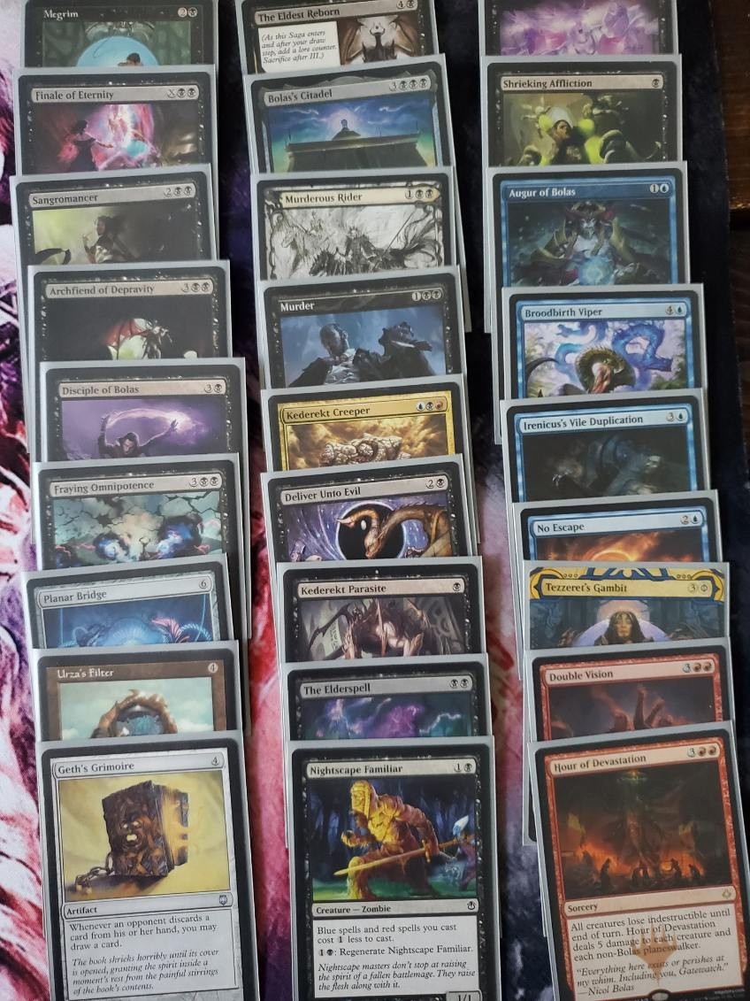 Mtg Nicol Bolas Commander deck 100 card ready to use, comes fully sleeved!  | eBay