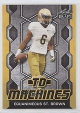 2018 Leaf Draft TD Machines Gold Equanimeous St Brown #TD-07 03rx