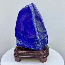 Lapislazzuli 8,84 libbre forma libera lucido grezzo cristallo guarigione esemplare pietra