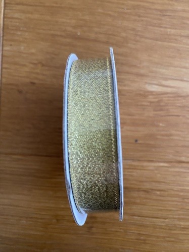 Three Kings Ribbon Gold 15mm Metallic 5m Reel