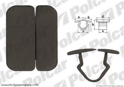 Dämmmatte Motorhaubendämmung Motorhaube mit Clip Satz für VW Passat B5 00-05
