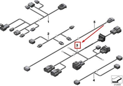 BMW X4 F26 EPS/Kabelbaum für elektrischen Lüfter 9367685 61129367685 ORIGINAL