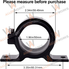 50mm Black Fuel Filter Mounting Bracket Fuel Pump Clamp Holder NEW