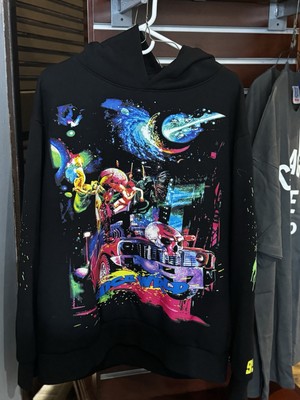 VLone X Juice WRLD 999 Cosmic Hoodie Sz M Black Legends Never Die RAP Sweatshirt