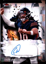 Caleb Williams 2024 Topps Finest Auto Autograph RC