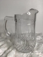 Vintage "Longchamp" Lead Crystal Water Pitcher - Never Used