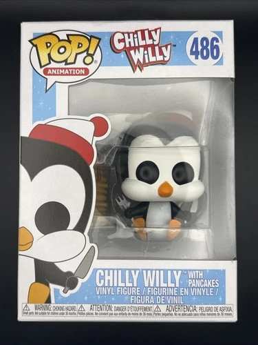 F5 Funko Pop Animation CHILLY WILLY with Pancakes Vinyl Figure 486 Rare W/protec