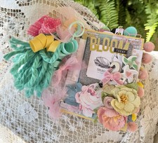 Handmade Scrapbook Junk Journal Mini Album Maggie Holmes