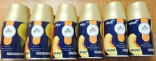 6 Glade Fresh Automatic Spray Refill YUZU & WHITE PEACH Air Freshener 6.2oz. NEW