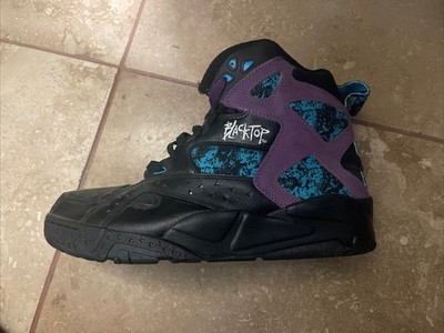 RARE Reebok Blacktop Battleground Black Extreme Purple Pump Mens 11 LEFT ONLY