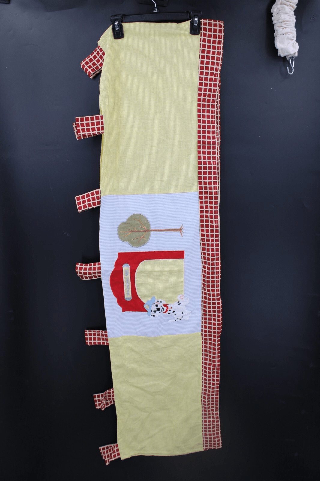 Geenny Baby Fire Station Dalmatian Curtain Panels Pair 56" X 15"