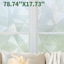 5 roll Glass Privacy Window Film UV Blocking Visual 3D Non-Adhesive Static Cling