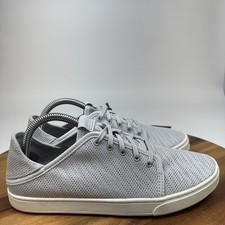 New NWT Womens Olukai Pehuea Li Gray Mesh Casual Lace Up Sneakers Shoes Size 9 M