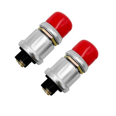 Suvnie 2 PCS Push Button Momentary Ignition Switch, 12/24V Start Red 