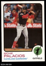 2022 Topps Heritage #634 Richie Palacios Guardians RC 8 - NM/MT