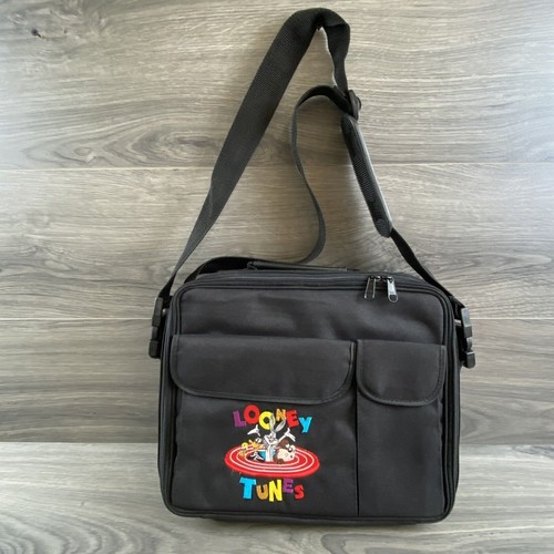 Looney Tunes Logo Padded Laptop Computer Carry Bag Case Vintage