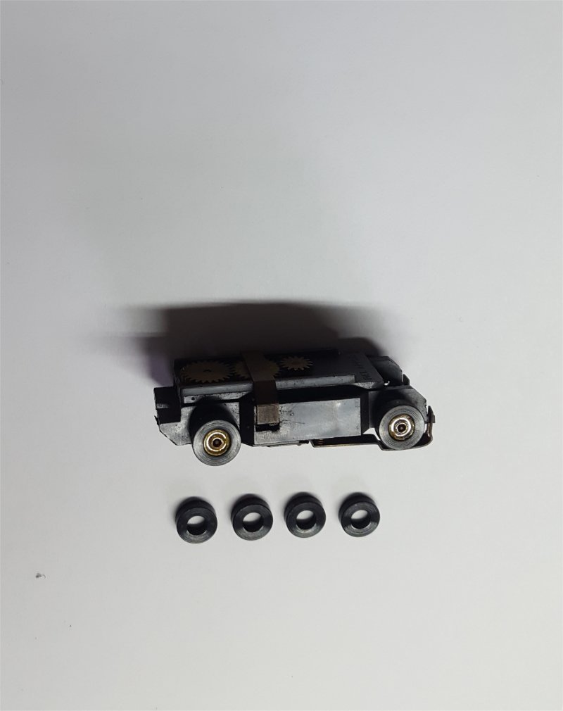 24 .353 Aurora Tjet Thunderjet AFX Slot Car Tires Silicone Black Extra