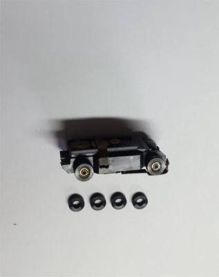 24 .353 Aurora  Thunderjet AFX Slot Car Tires Silicone Black Soft P C1
