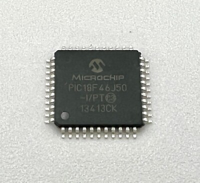 2pcs of PIC18F46J50-I/PT  Microcontroller MCU 8-Bit RISC 64KB Flash 44-Pin TQFP