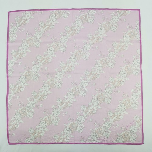 Vintage 90s Nina Ricci Handkerchief Neckerchief Pocket Square Bandana Scarf 22" - Picture 2 of 4
