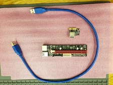PCI-E 1x to 16x Powered USB3.0 GPU Riser Adapter Card Board Cable MT041122g