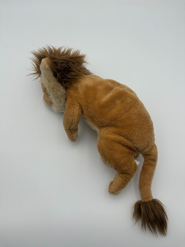 E&J Lion Plush Cub Baby Curled Brown Soft Toy Realistic 10” - Picture 4 of 6