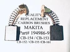 194986-9 Quality Makita Carbon Brushes CB-154, CB-153, CB-152,