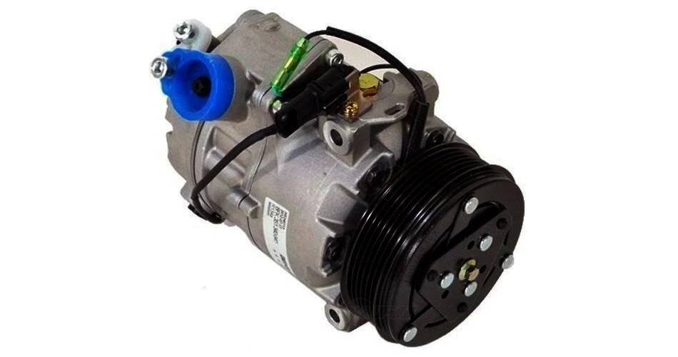 Compresor de aire acondicionado - Compresor nuevo completo con embrague se adapta 06-07 BMW X5 3,0 L-L6 Foto 4 de 4