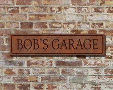 Personalized Name Sign Custom Aluminum Street Door Decor Sign New Vintage ACW03