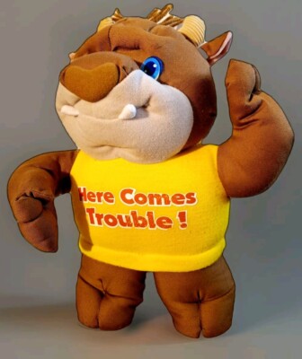 ROUGH 'N' TUMBLES Plush Here Comes Trouble Amtoy 12'' Stuffed Animal .