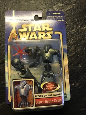 Super Battle Droid #06 Star Wars Saga Collection AOTC Hasbro 2002 MOC 