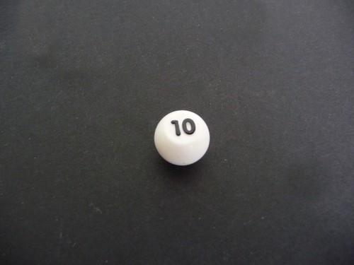 Spare Parts - CHAD VALLEY BINGO WHITE NUMBERED BALLS (No 1 to 45) - 0.5"/ 12.5mm - Picture 17 of 43
