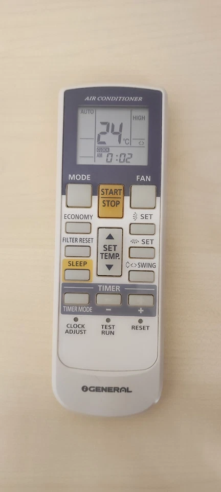 TELECOMANDO ORIGINALE PER CLIMATIZATORE FUJITSU, GENERAL. MODEL: AR-RAF1E - Immagine 3 di 4