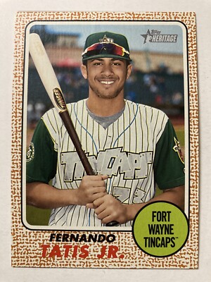 Fernando Tatis Jr. 2017 Topps Heritage Fort Wayne Tincaps Rookie