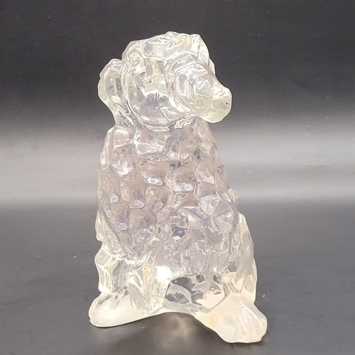 Dorothy Thorpe Clear Resin Pekingese Foo Dog Sculpture Figurine MCM 1960s Mexico - Picture 20 of 24