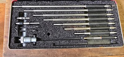 Starrett 124BZ 2'' to 12'' SAE Mechanical Solid Rod Inside Micrometer
