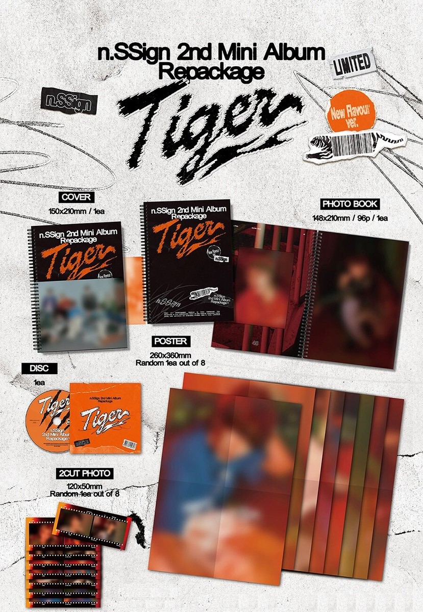 N.SSIGN TIGER Album LIMITED EDITION 2 Ver SET/2CD+2 Book+2Poster+2