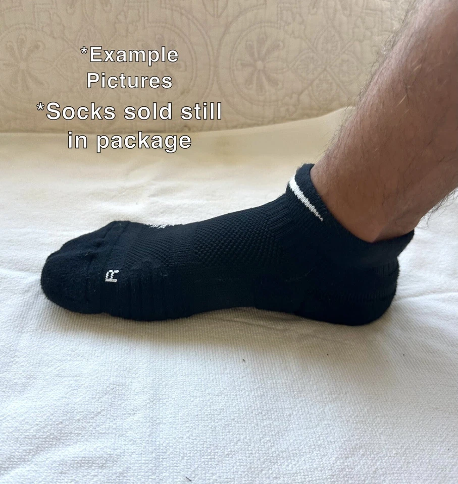 Calcetines Nike NBA Authentics hasta el tobillo emitidos por el equipo M blanco y negro Foto 3 de 4