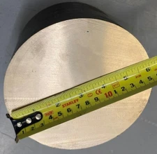 BEARING BRONZE ROUND ROD BAR STOCK 6" Diameter 4" long, CDA 932 (SAE 660)  #38