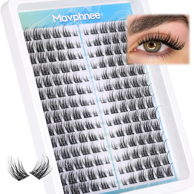 Cat Eye Lash Clusters Natural Cluster Eyelash Extensions Wispy Cluster Lashes CC